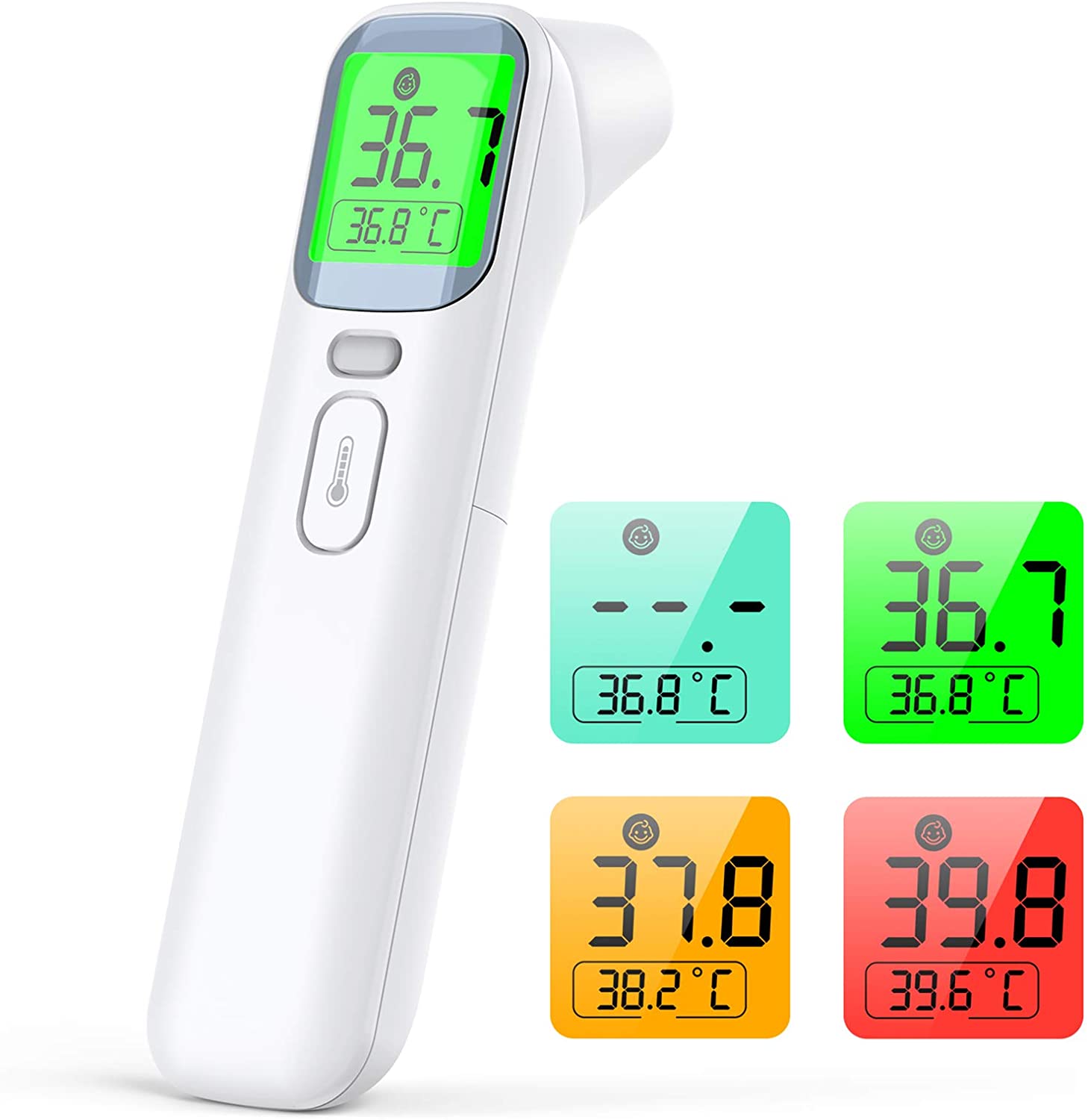 IDOIT 4 in 1 Termometro Professionale Termometro digitale infrarossi  Termometro frontale auricolare febbre per Adulti, Neonati, Bambini -  Biostaff